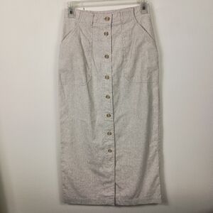 Liz Claiborne tan linen Skirt